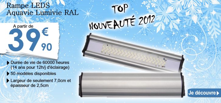 Nouvelles rampes d'éclairage à Leds sur votre boutique AkouaShop.com